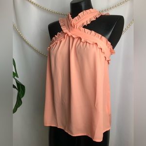 NWT✨J. Crew | Crisscross Ruffle Tank Top